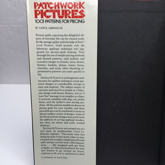Patchwork Pictures 1001 Patterns for Piecing Carol LaBranche Quilting Hardbound - Picture 9 of 11
